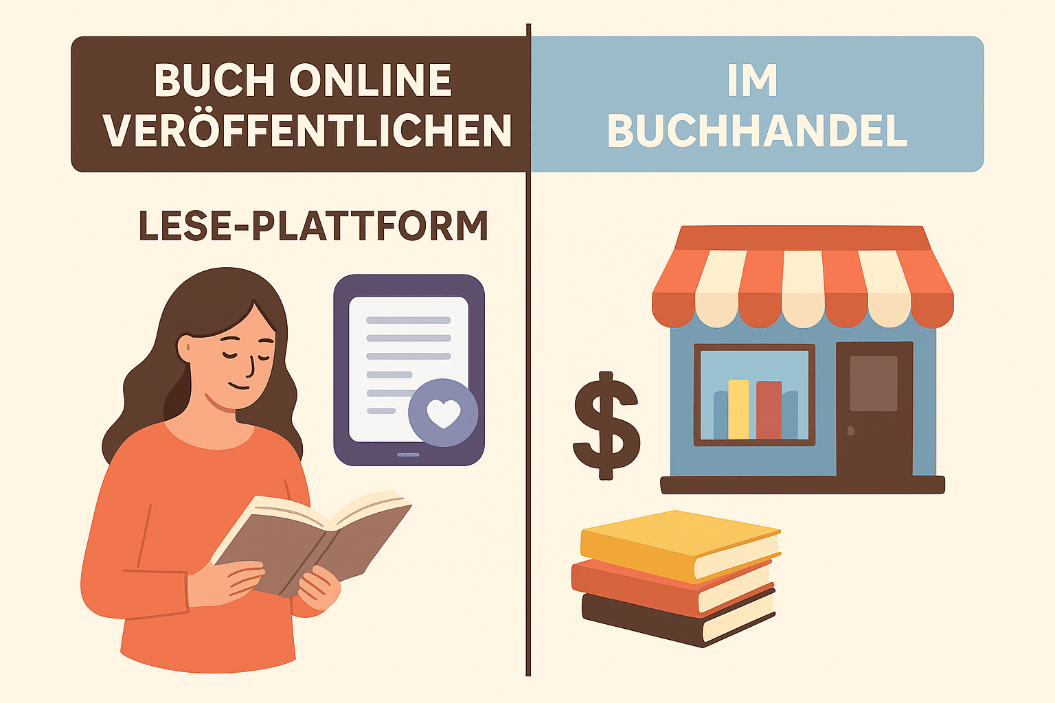 Publishing a book online vs. in bookshops