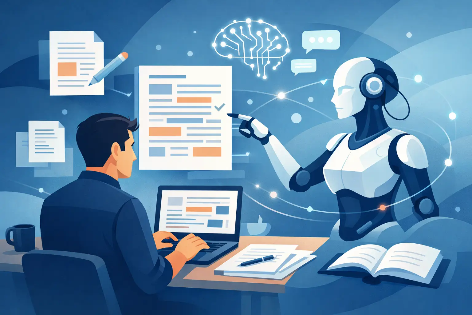 Improve manuscript style with AI