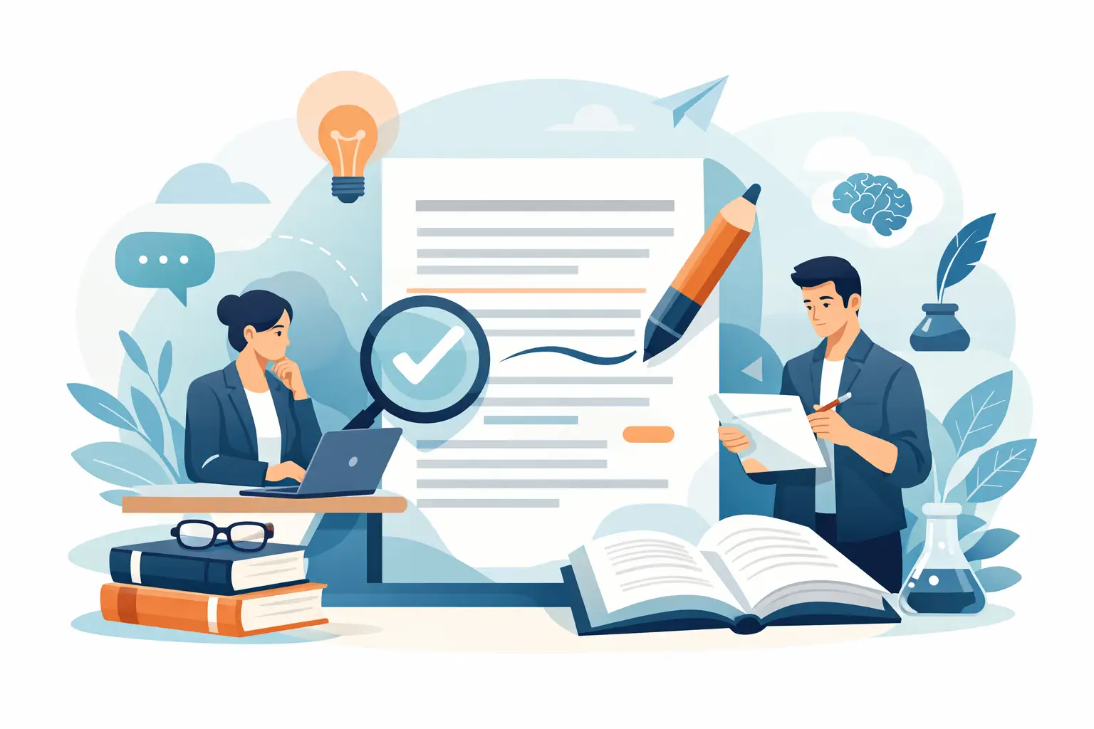 Improve scientific work linguistically