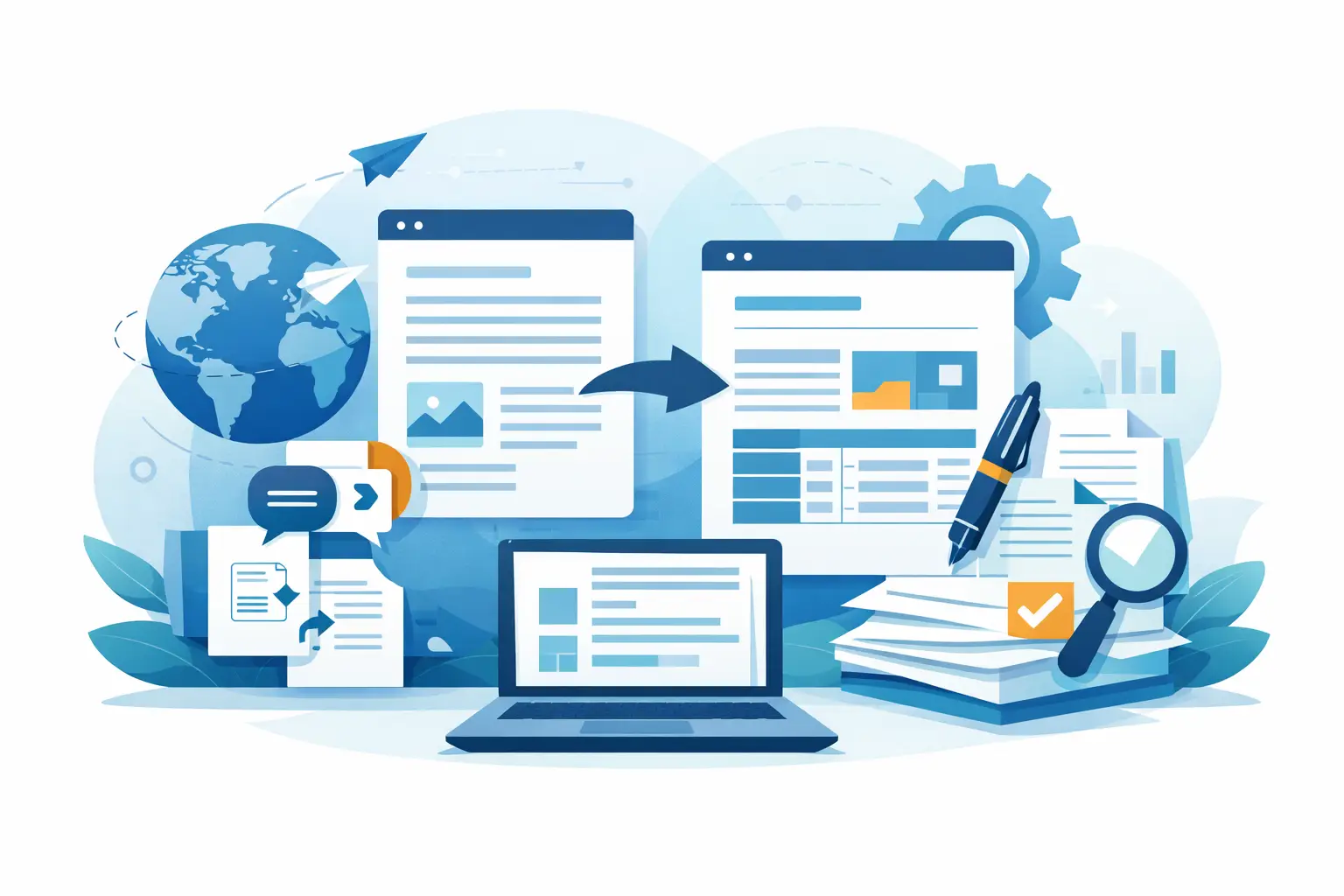 Document translation with format retention