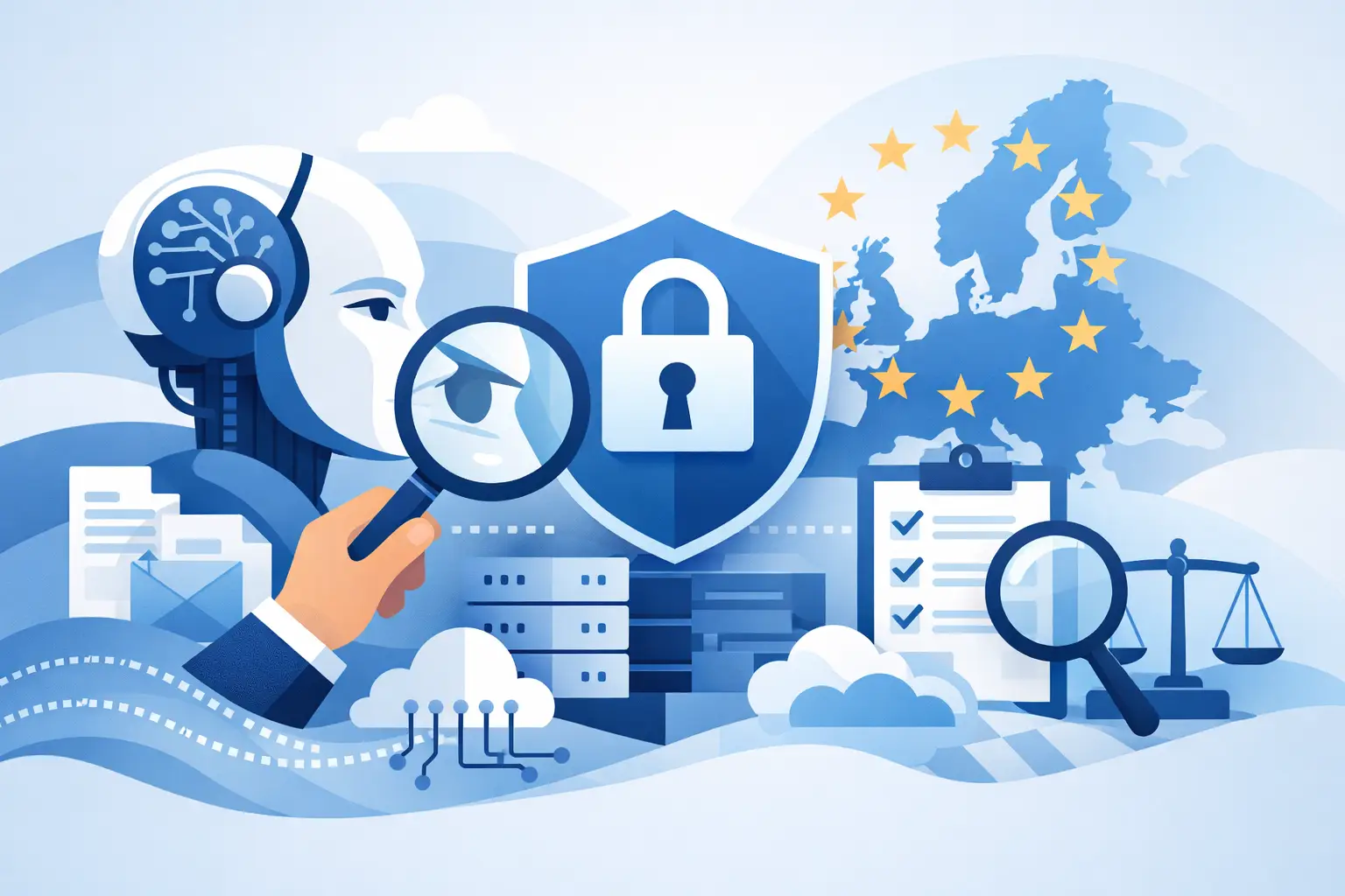 AI Correction: Checking Data Protection in Europe